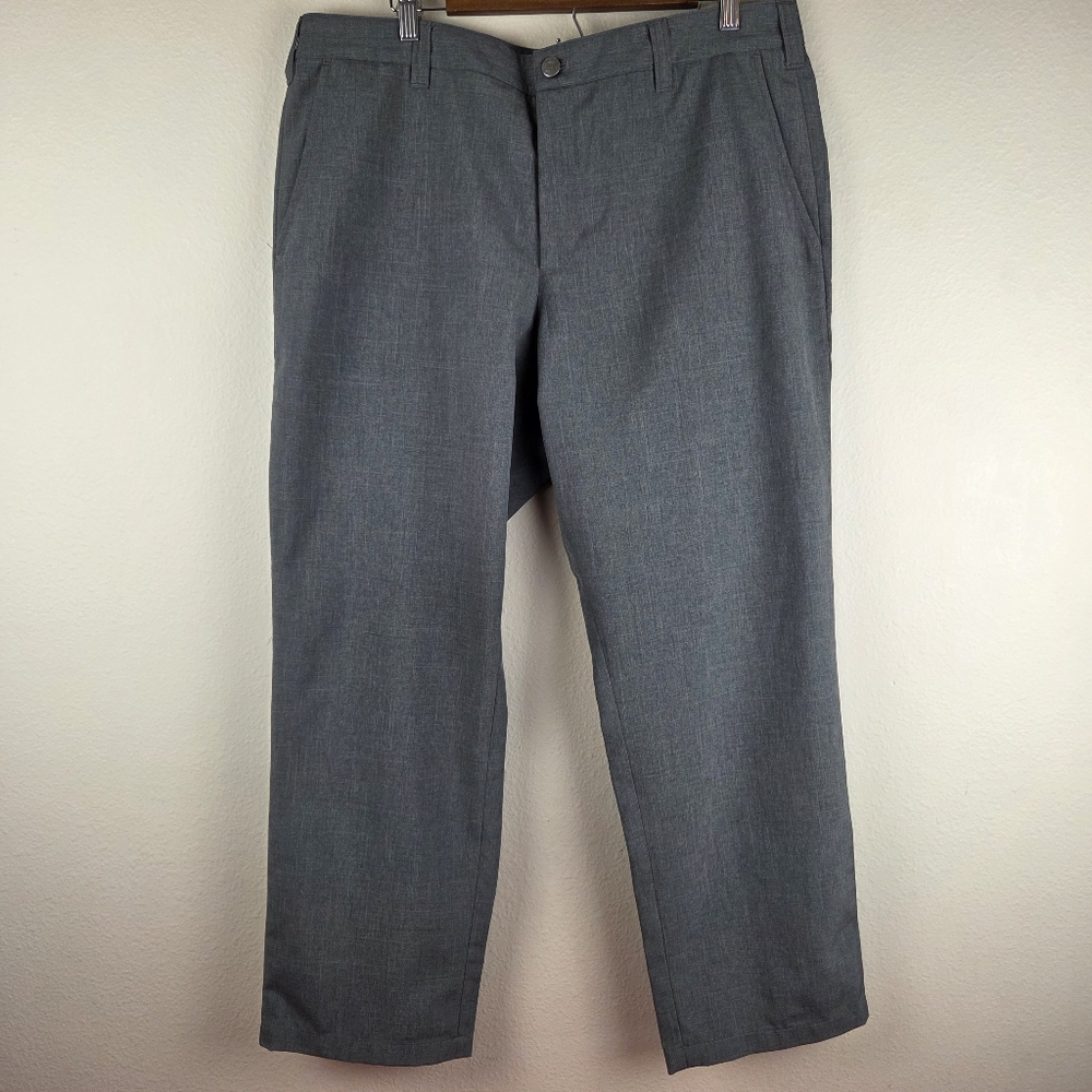 Bluffworks Relaxed Fit Original Pants 37x30 Gray 100% Polyester Performance